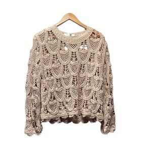 POL Crochet into the Night top.  One size